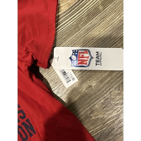 Houston Texans Girls T Shirt Size L(10/12) Red V Neck Tee NFL New. J - Picture 6 of 7